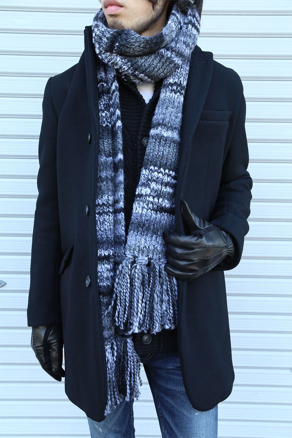 LOUNGE LIZARD -W CLOTH MELTON チェスターコート-