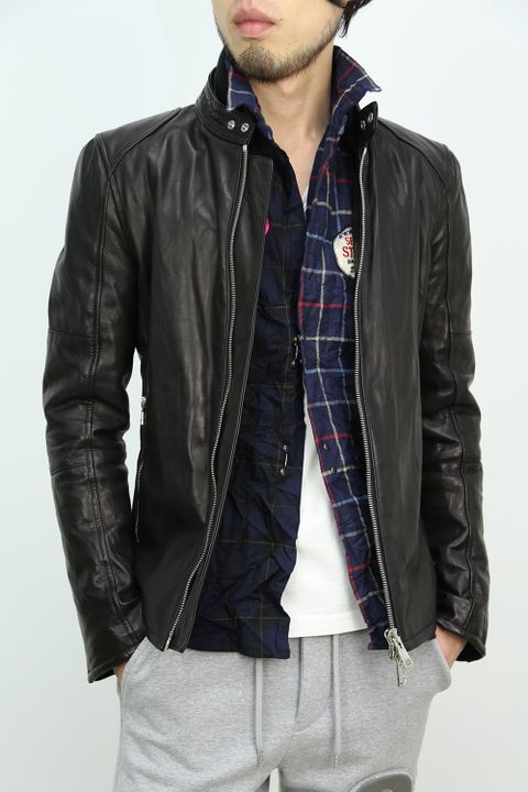 AKM x daboro -CRAZY CHECK HOOK SHIRT- NVY