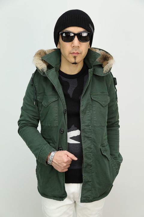 LEON 別注のM-43を使ったコーディネート