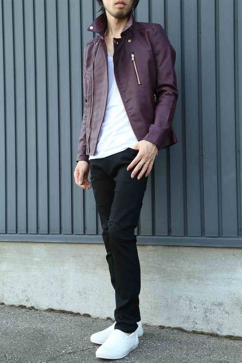 double inner riders -BURGUNDY-