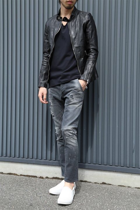 お客様リクエストスタイル -wjk cut-off V-neck C/S S/S-