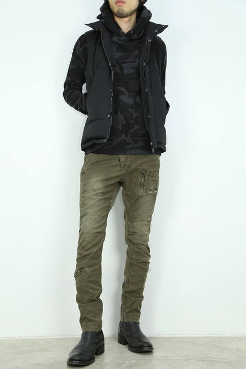 お客様リクエストコーデ 〜VADEL  -freedom sleeve pull over hood (camo)-〜