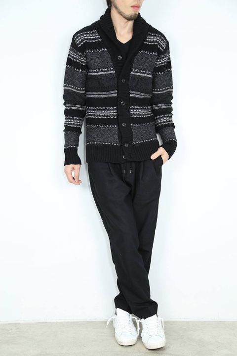 お客様リクエストコーデ 〜 wjk -shawl cardigan(black)- 〜