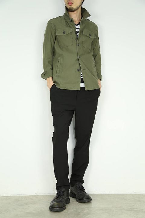 お客様リクエストコーデ 〜 LOUNGE LIZARD -M1943 CLOTH×BIO WASH ミリタリーシャツ- 〜
