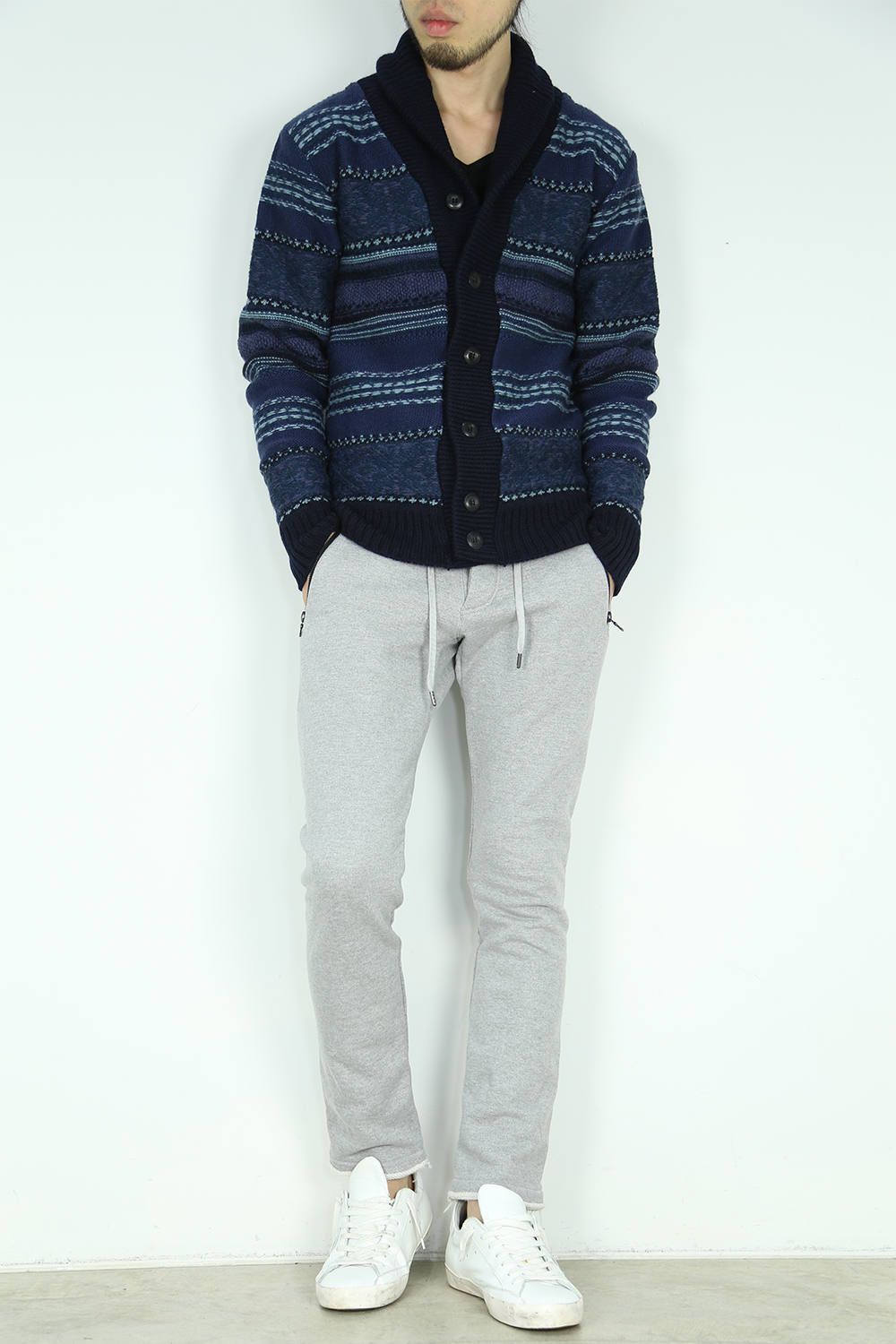 お客様リクエストコーデ 〜 wjk -shawl cardigan(indigo)- 〜