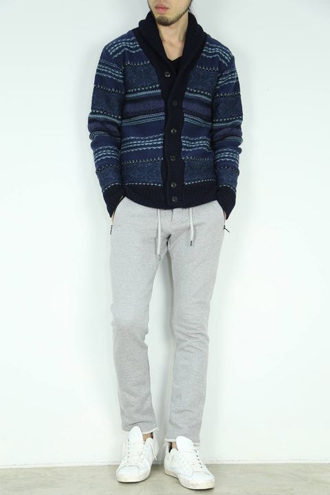 お客様リクエストコーデ 〜 wjk -shawl cardigan(indigo)- 〜
