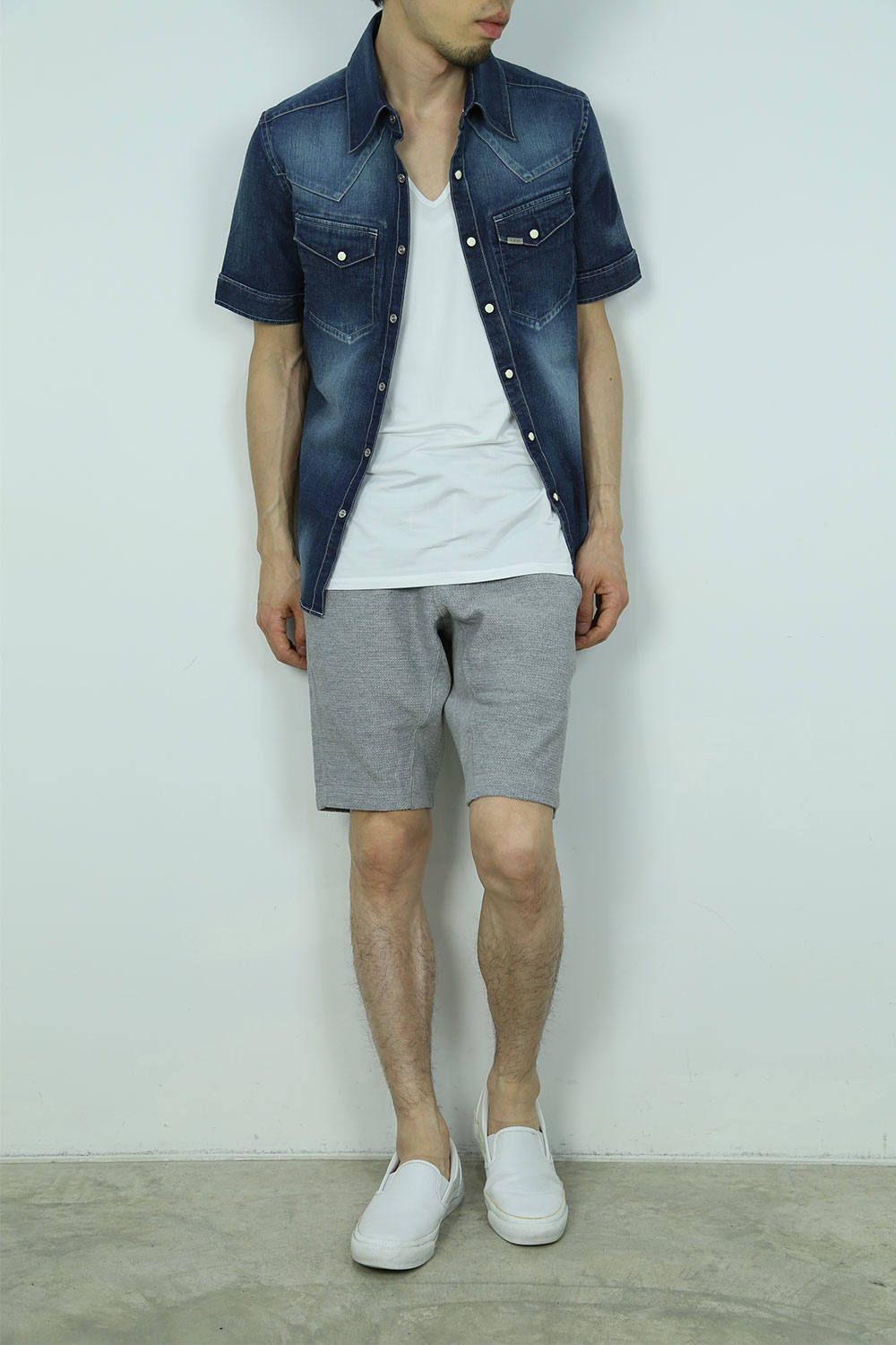 お客様リクエストコーデ 〜 AKM -relax shorts (GREY)- 〜