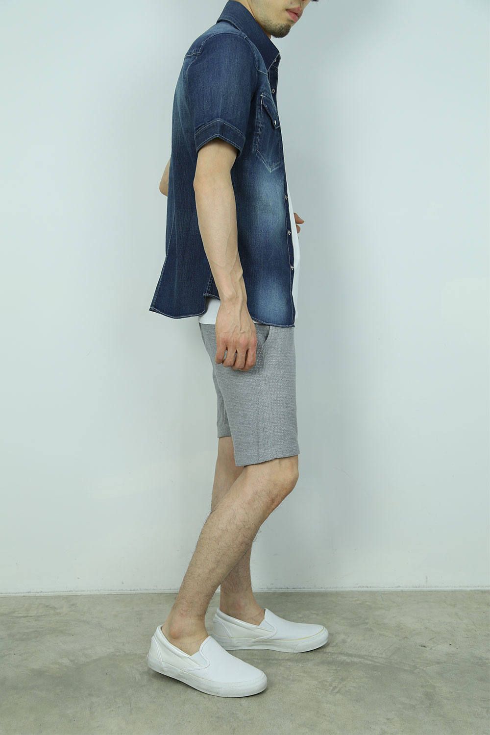お客様リクエストコーデ 〜 AKM -relax shorts (GREY)- 〜
