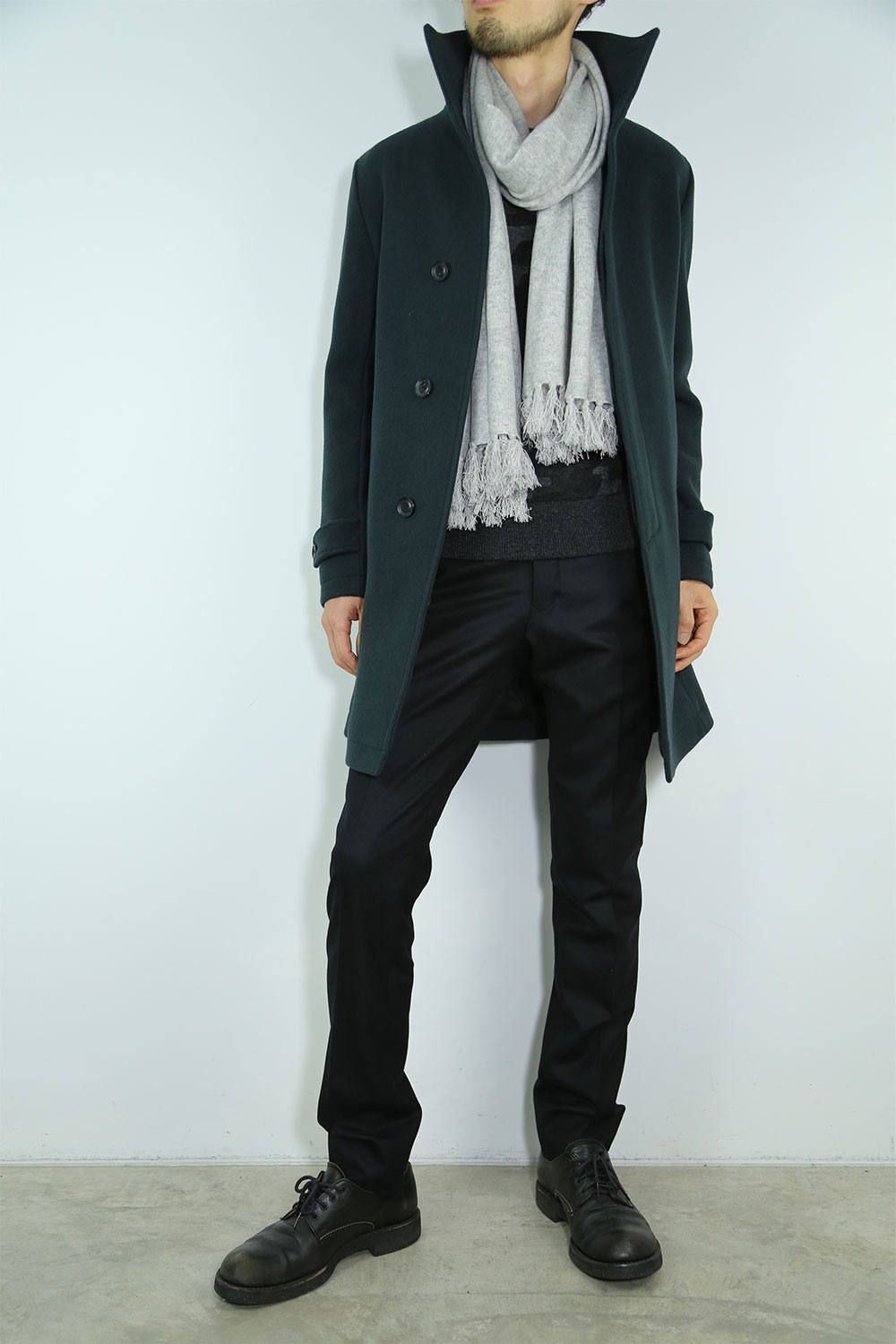 お客様リクエストコーデ 〜 junhashimoto -stand collar coat