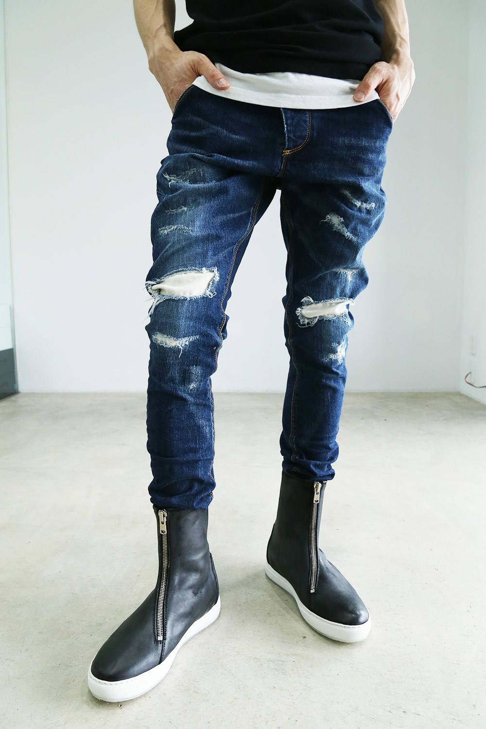 お客様リクエストコーデ 〜 RIPVANWRINKLE  crash denim〜