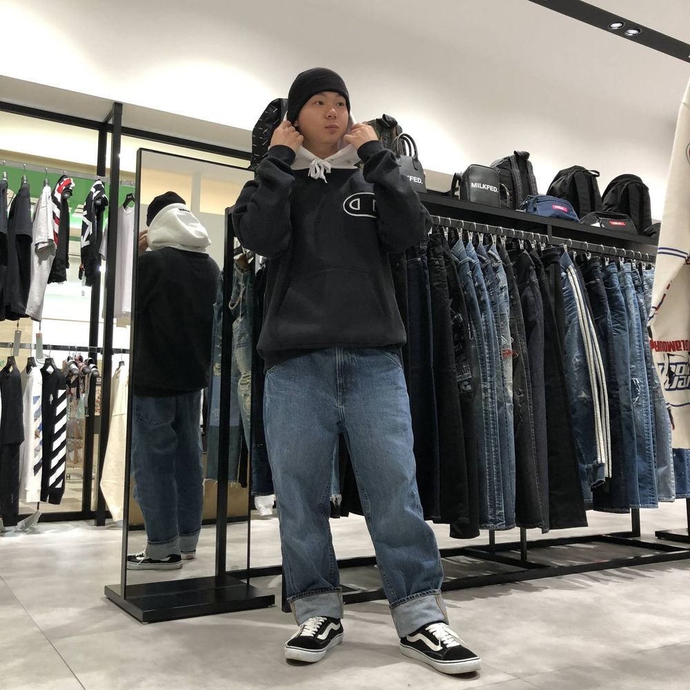 [XLARGE × CHAMPION]  PULLOVER SWEAT HOODIE