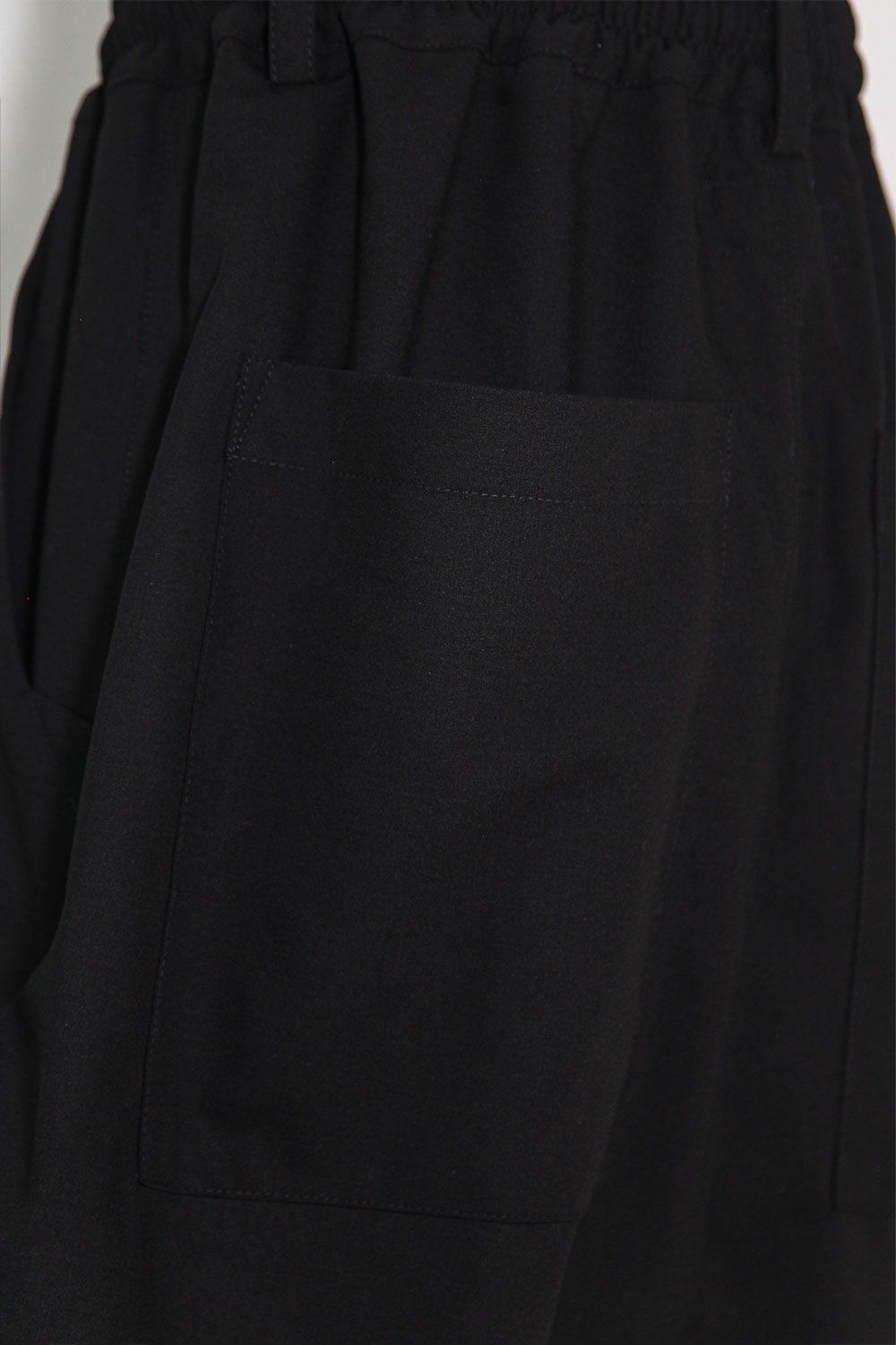 [ラスト1点 サイズ1] サマーウールタックショーツ / Summer Wool Tuck Shorts / ブラック / ag-11020-2