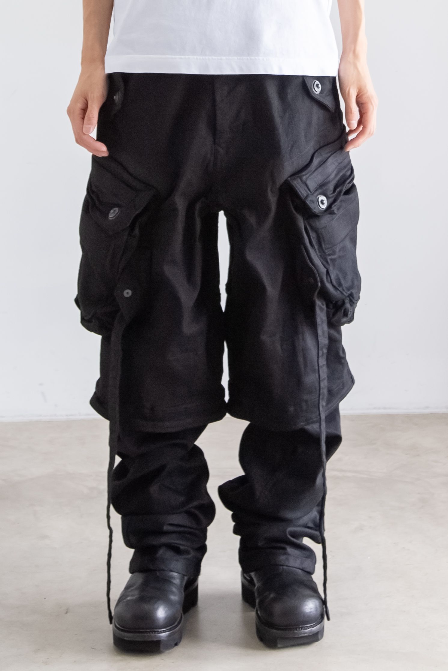 【定番定番人気】Julius 11ss ガスマスク BLACK Cargo Pants パンツ