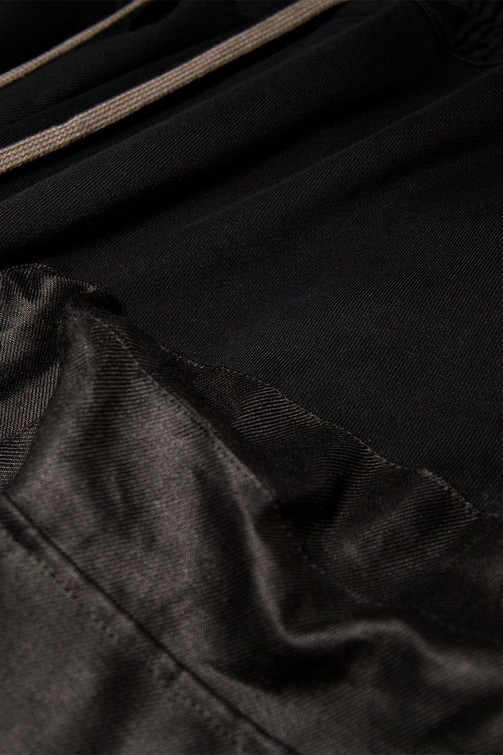 コットンリネンコンビスウェットショーツ / Linen Combi Sweat Shorts / ブラック / ag-9054