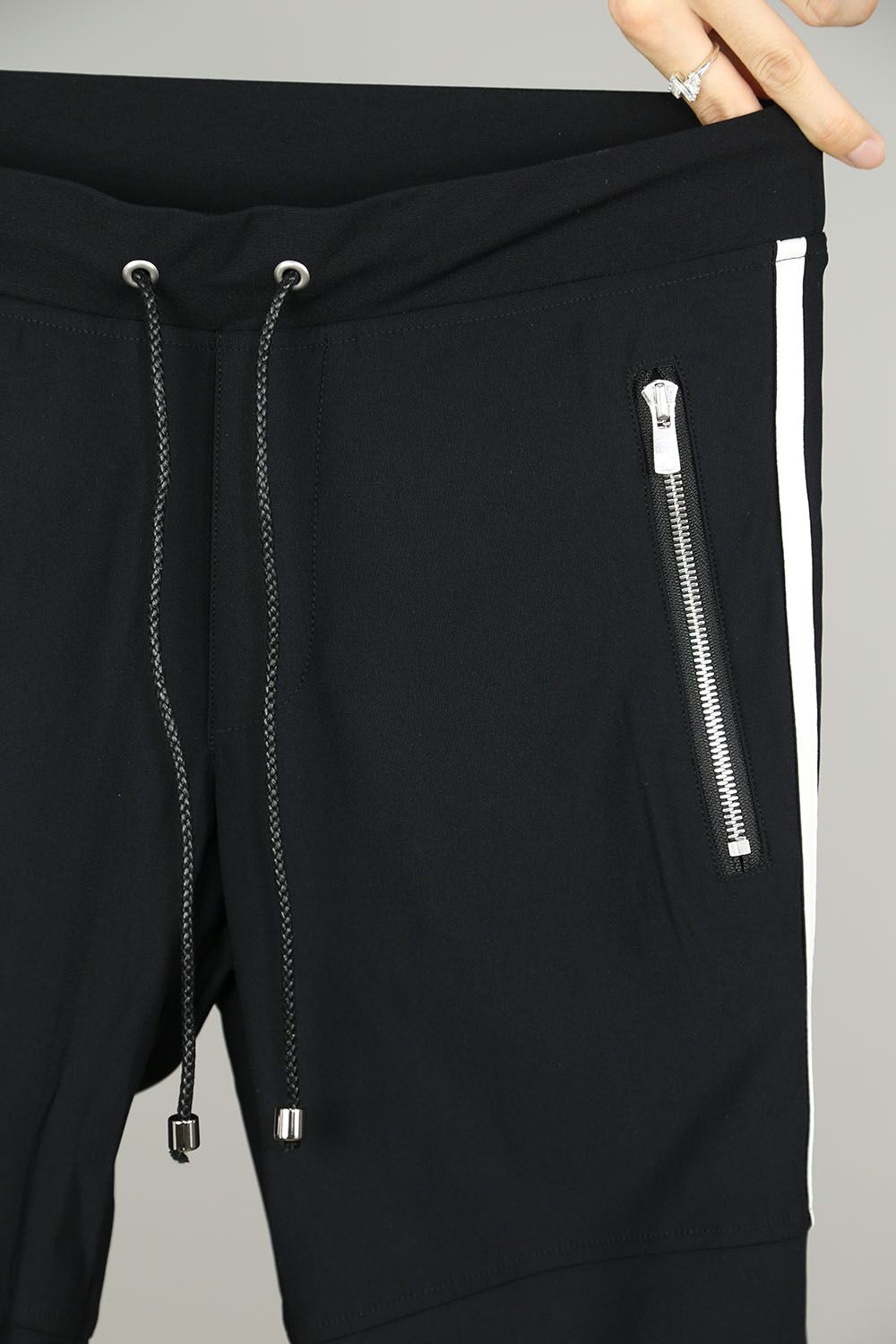 【人気定番商品】Johnson LINE NYLON PT / ブラック×ホワイト