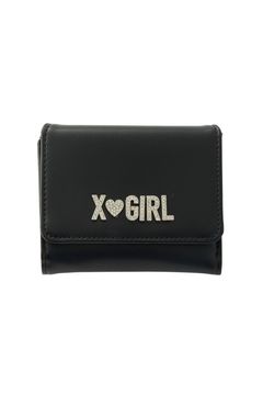 RHINESTONE LABEL MINI WALLET -