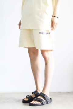 REFLECTOR LOGO SWEAT SHORTS / クリーム