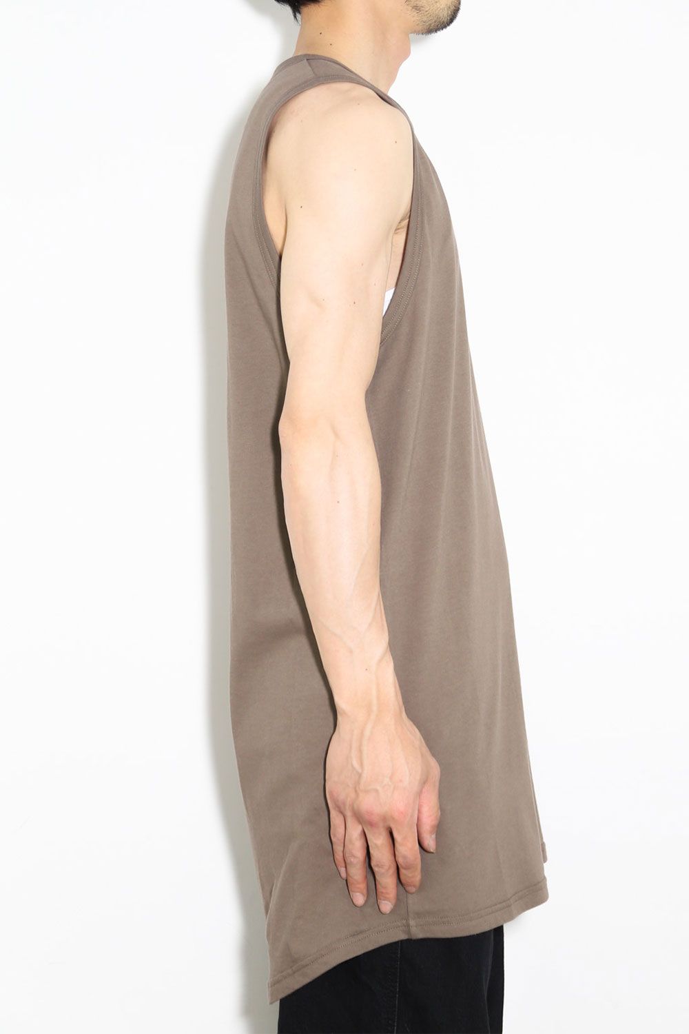 ロングタンクトップ / Long Tank Top / ブラウン / ag-6083-1