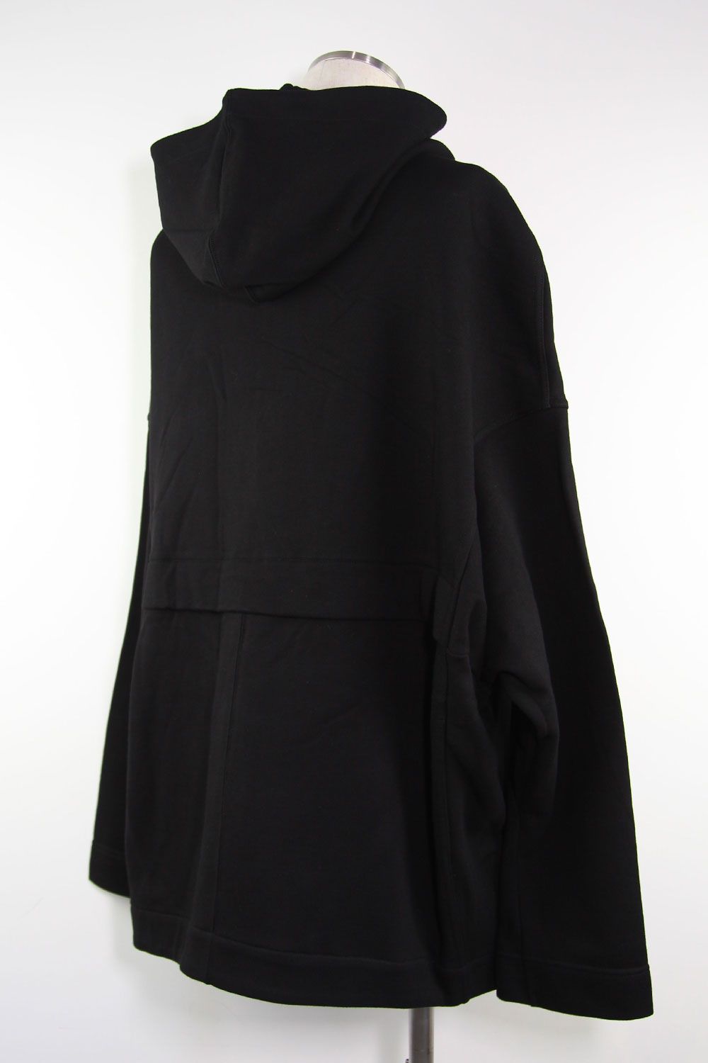 スウェットドルマンジップフーディ / Sweat Dolman Zip Hoodie / ブラック