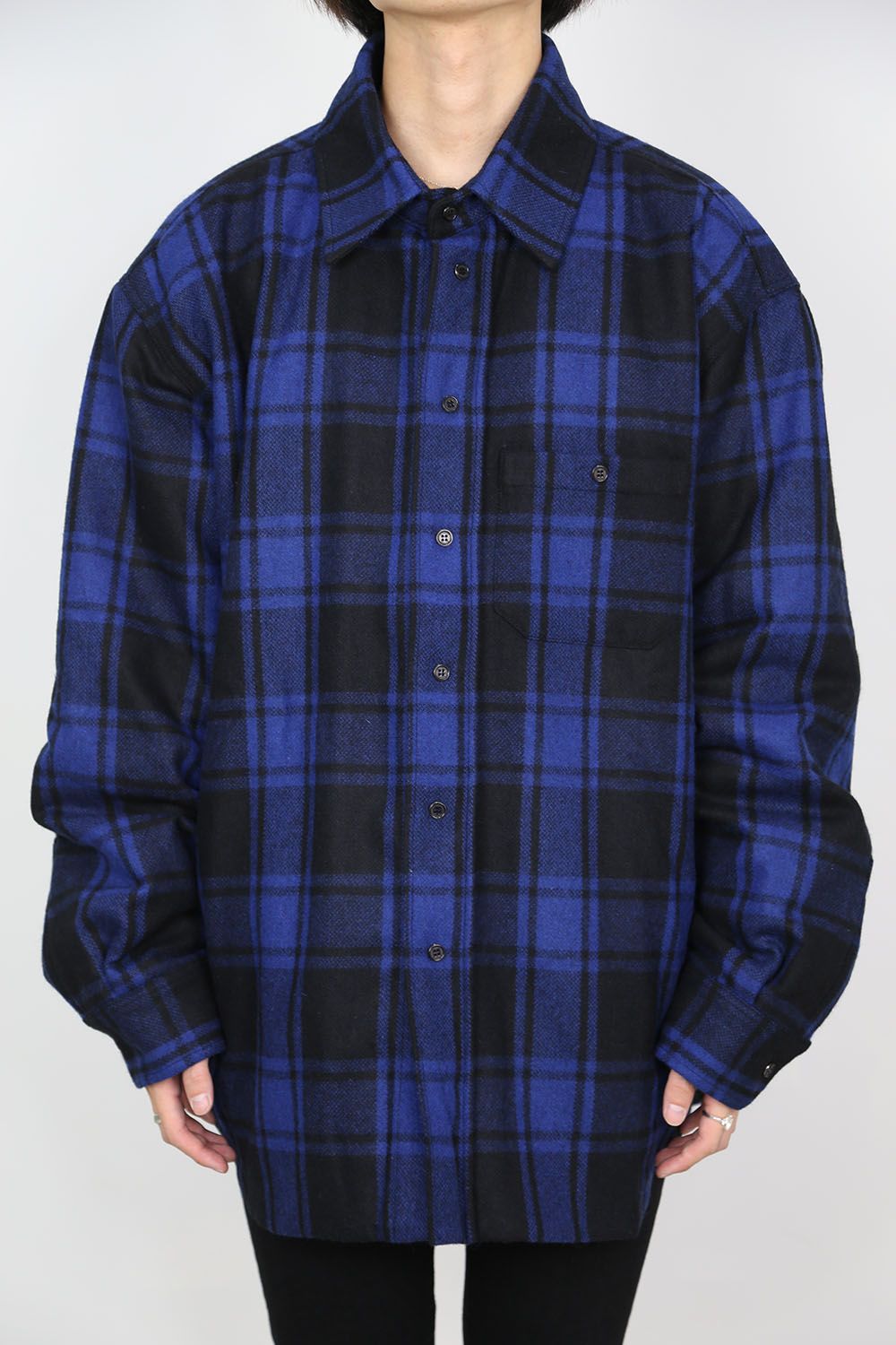 VETEMENTS - PADDED OVERSHIRT / ブルーチェック | Tempt