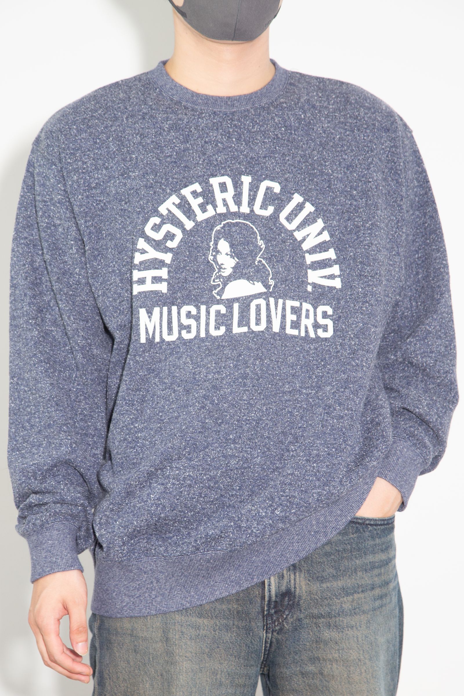 [ラスト1点 サイズXL] MUSIC LOVERS スウェット / ネイビー