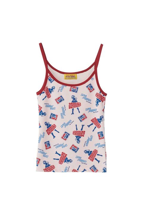 【セットアップ販売】CHILLIN’OUT! 柄 キャミソール・ショーツ / ピンク