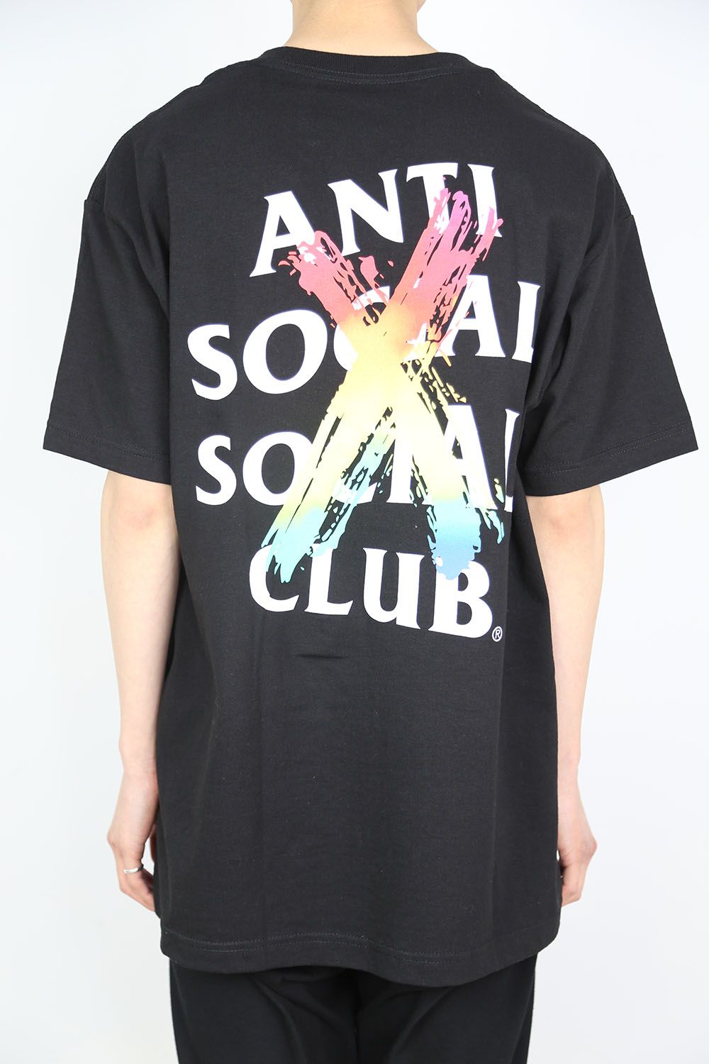 Anti Social Social Club - CANCELLED RAINBOW BLACK TEE / ブラック