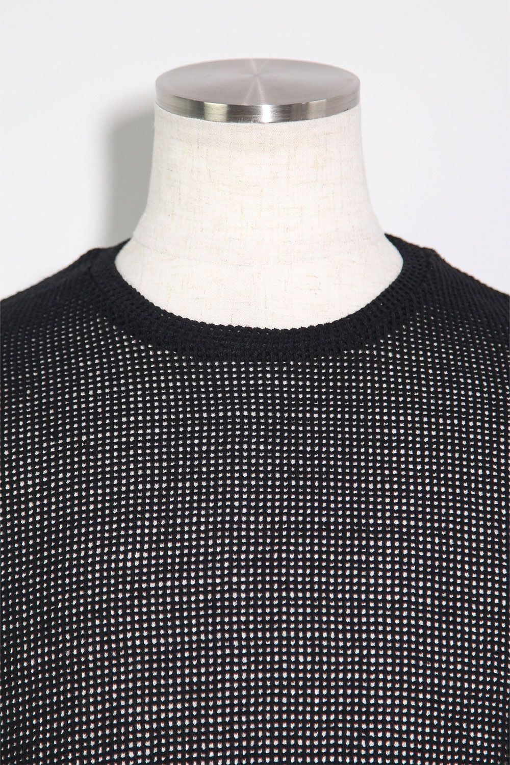 [ラスト1点 サイズ1] メッシュニットタンクトップ / Mesh Knit Tank Top / ブラック / ag-11100