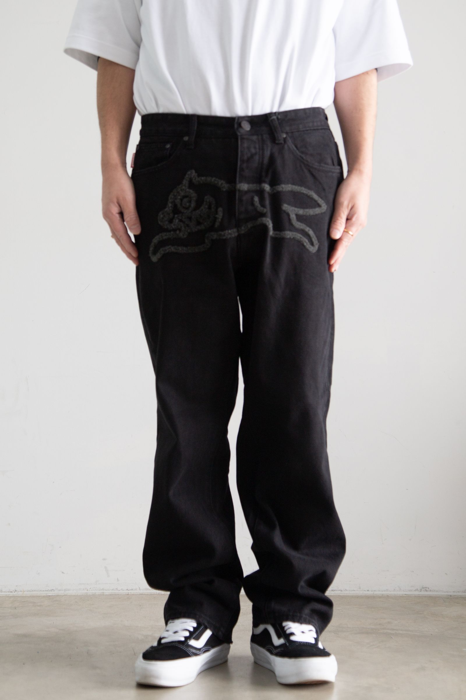 [ラスト1点 サイズ30] 【ICECREAM】BLACK CHERRY DENIM / BLACK CARMEL