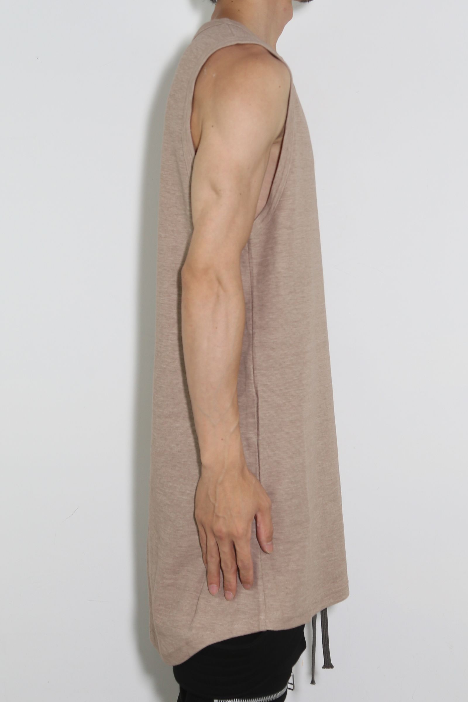 サーフニットロングタンクトップ / Surf Knit Long Tank Top / ベージュ / ag-6083-4