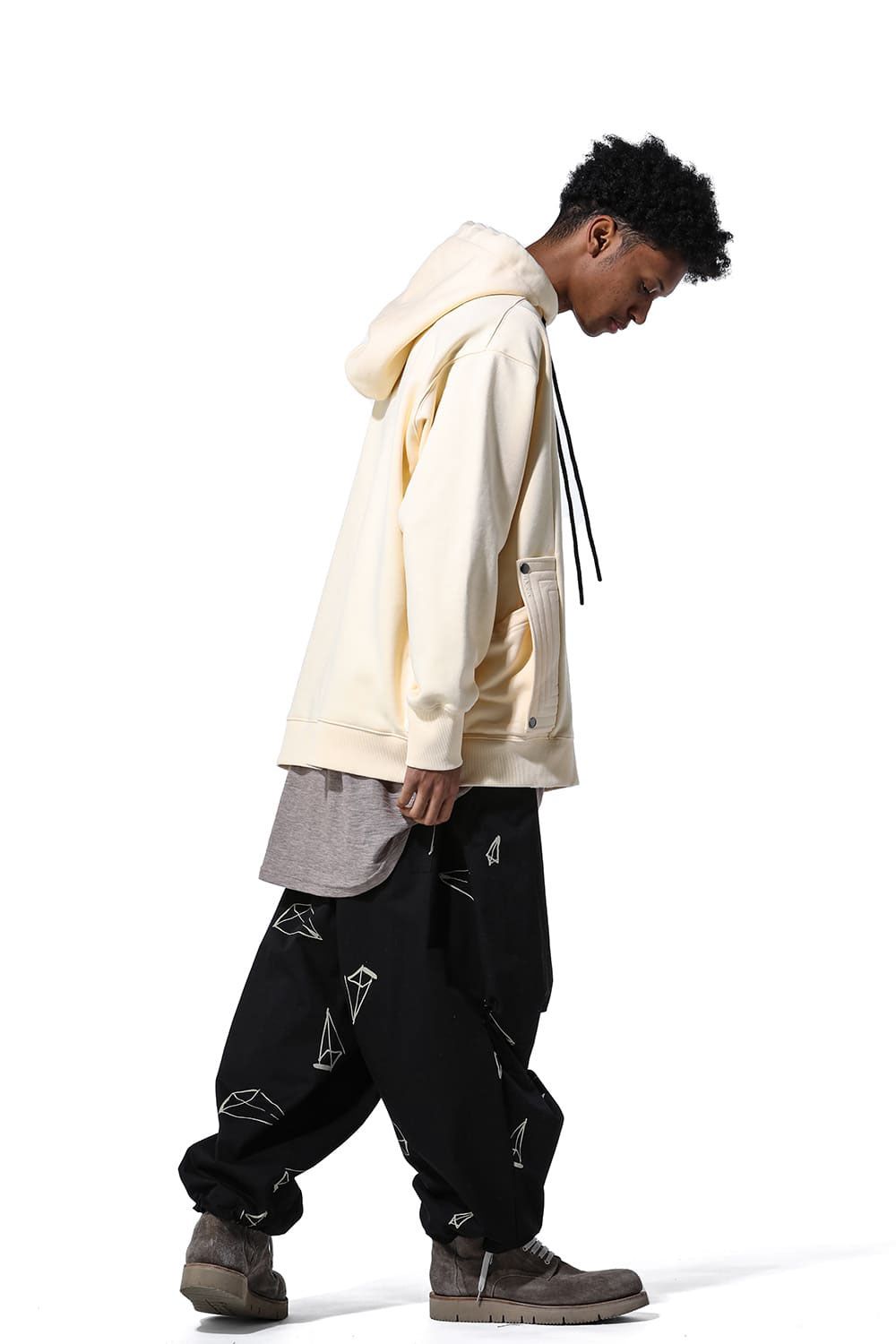 Sweat Millitary Hoodie / ブラック