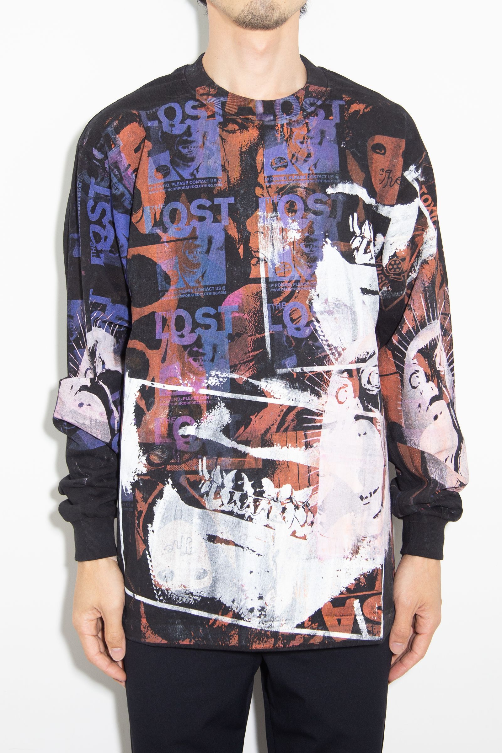 USED LS T- SHIRT  / ブラック 1