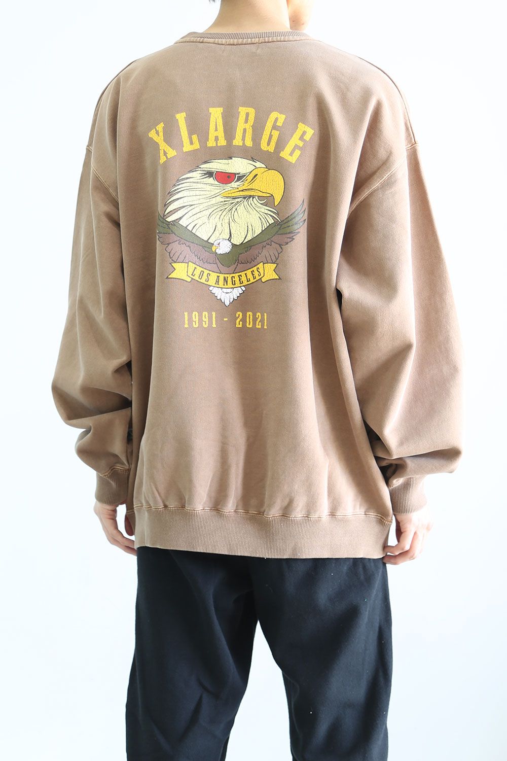 XLARGE - 【人気リピート商品】EAGLE LOGO PIGMENT CREWNECK SWEAT