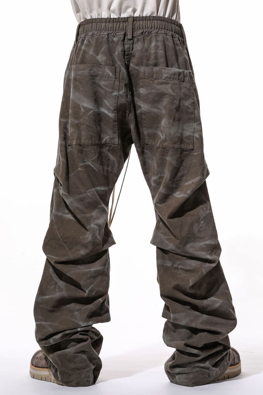 Vintage Dyed Tuck Buggy Pants / カーキ