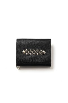 STUDS LEATHER MULTI WALLET / ブラック