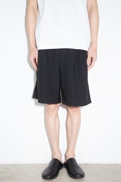 PE CONPACT TWILL BELTED SHORTS / ブラック