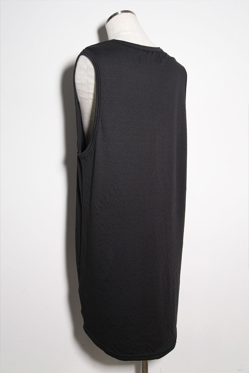 [ラスト1点 サイズ3] Double Gauze Long Tank Top / ダークグレー