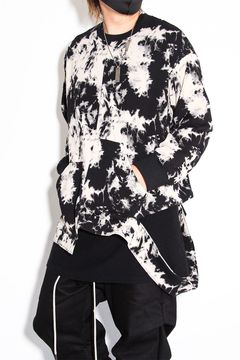 アシンメトリークルーネック / ASYMMETRY CREW NECK / ブラック×アイボリー / ag-12081-1