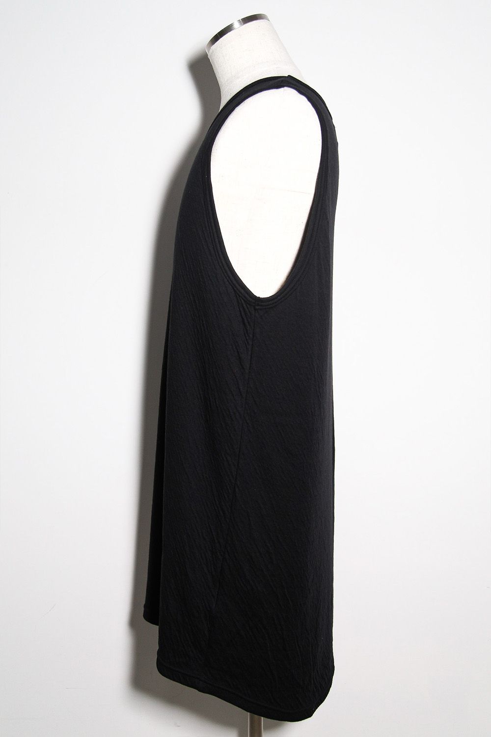 Double Gauze Long Tank Top / ブラック