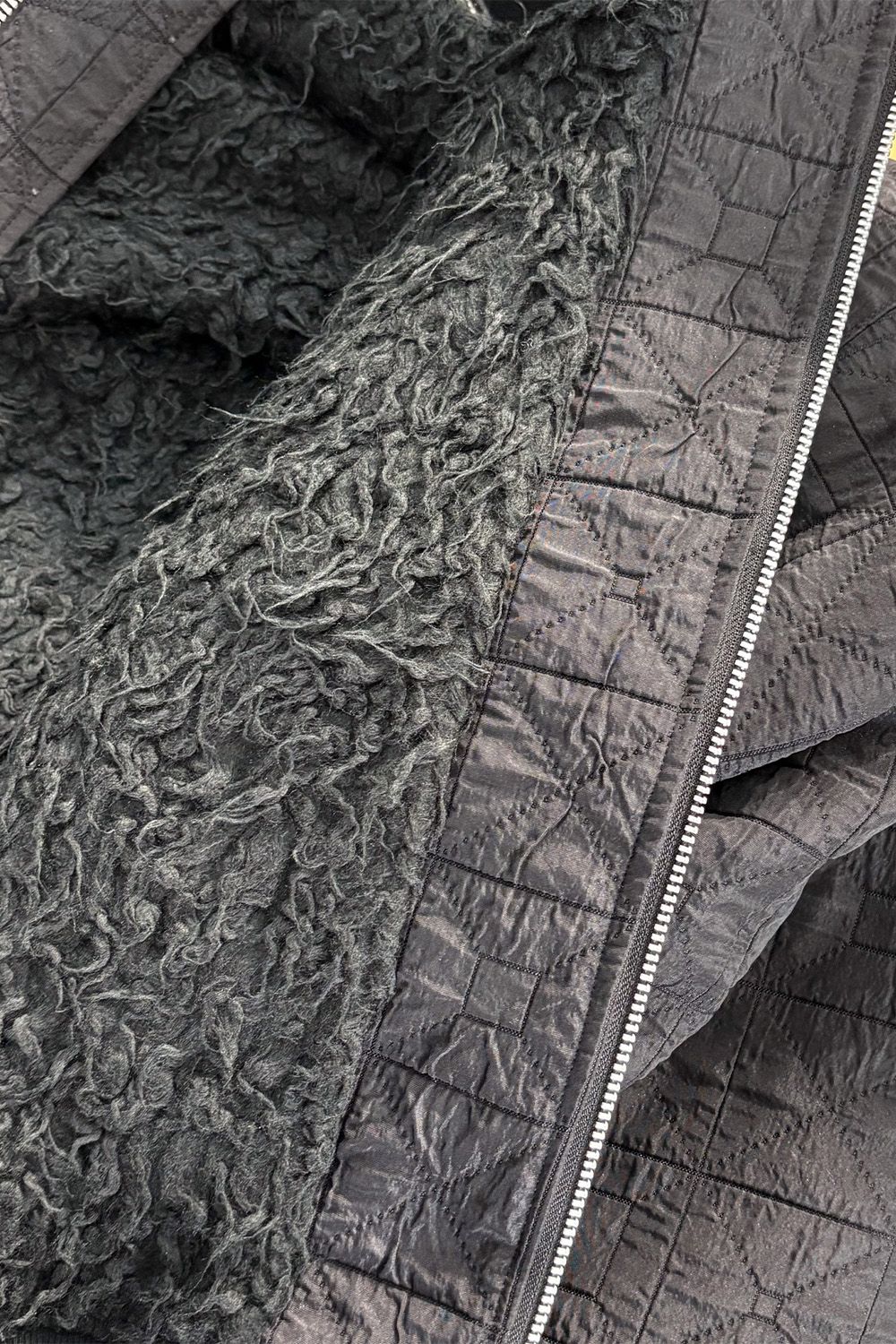 ジャンボMA-1フーディーブルゾン / JUMBO HOODED MA-1 BLOUSON / ブラック