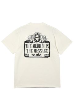 VINTAGE LABEL FACE LOGO S/S TEE / ホワイト