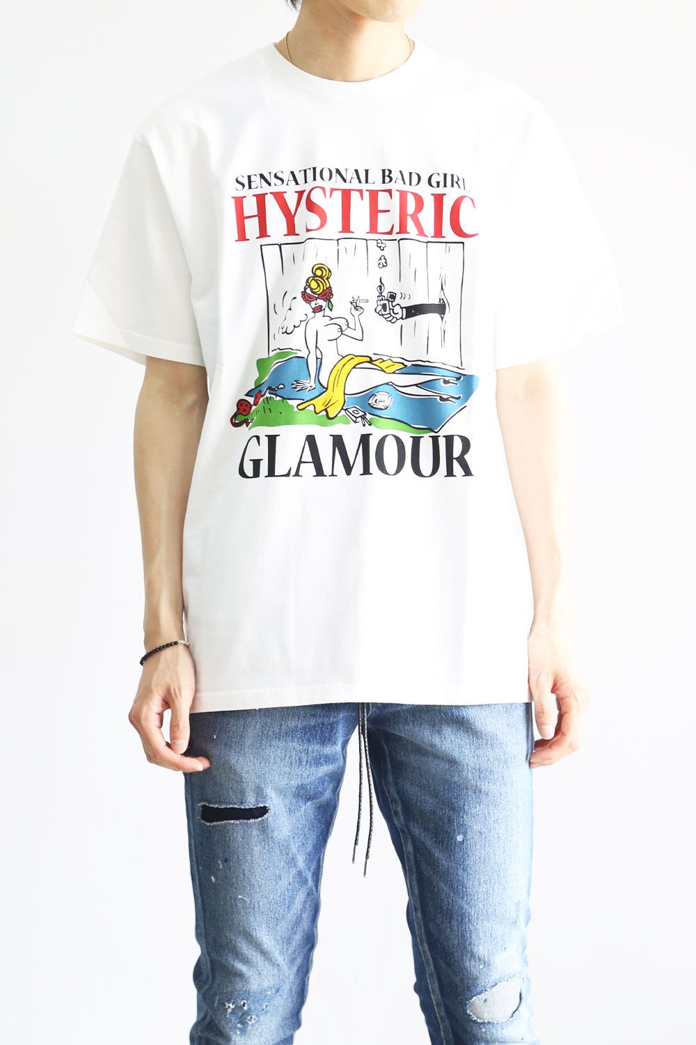 HYSTERIC GLAMOUR - MISS HYSTERIC GARDEN Tシャツ / ホワイト | Tempt