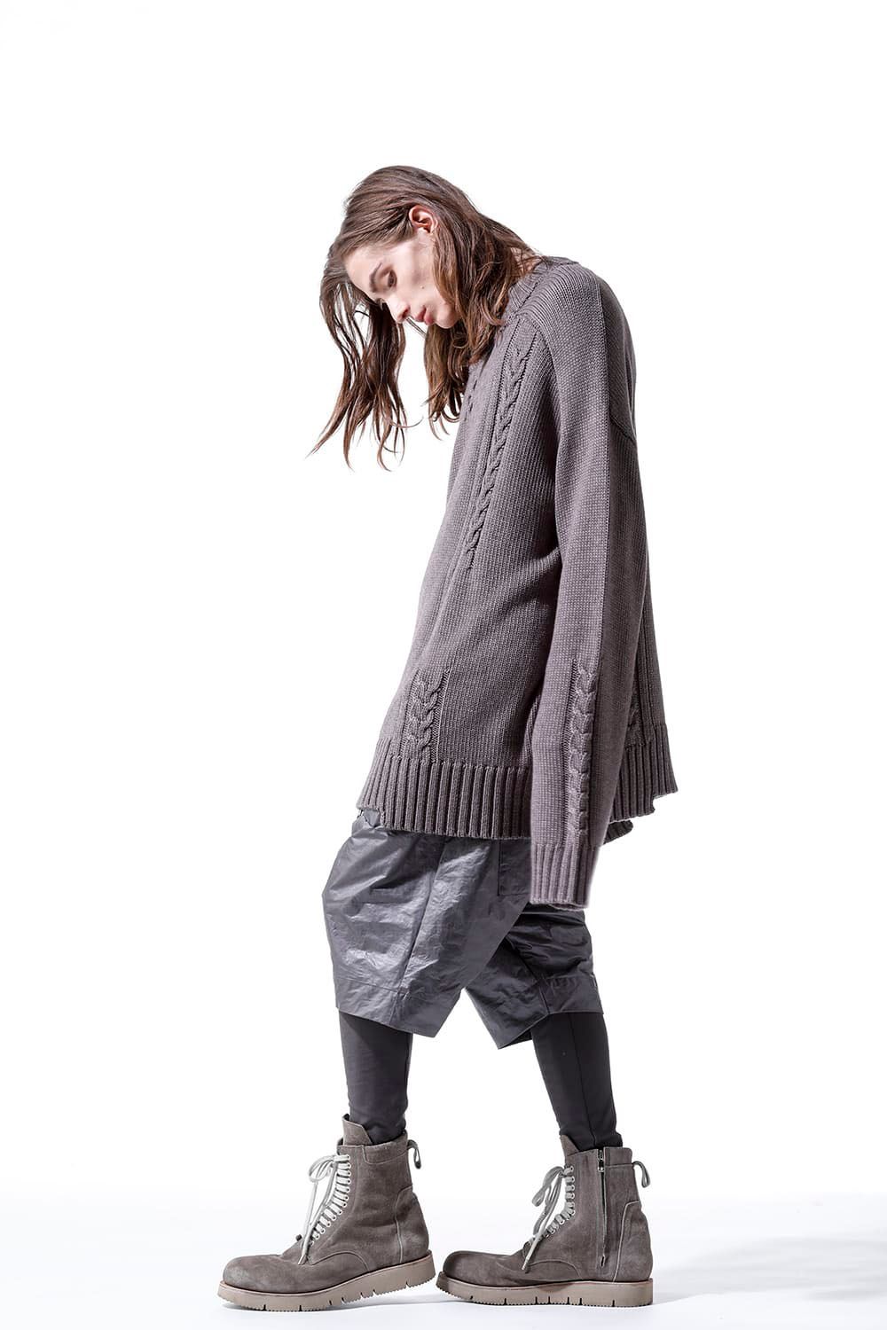 ローゲージニットプルオーバー / Low Gauge Knit Pullover / ブラック