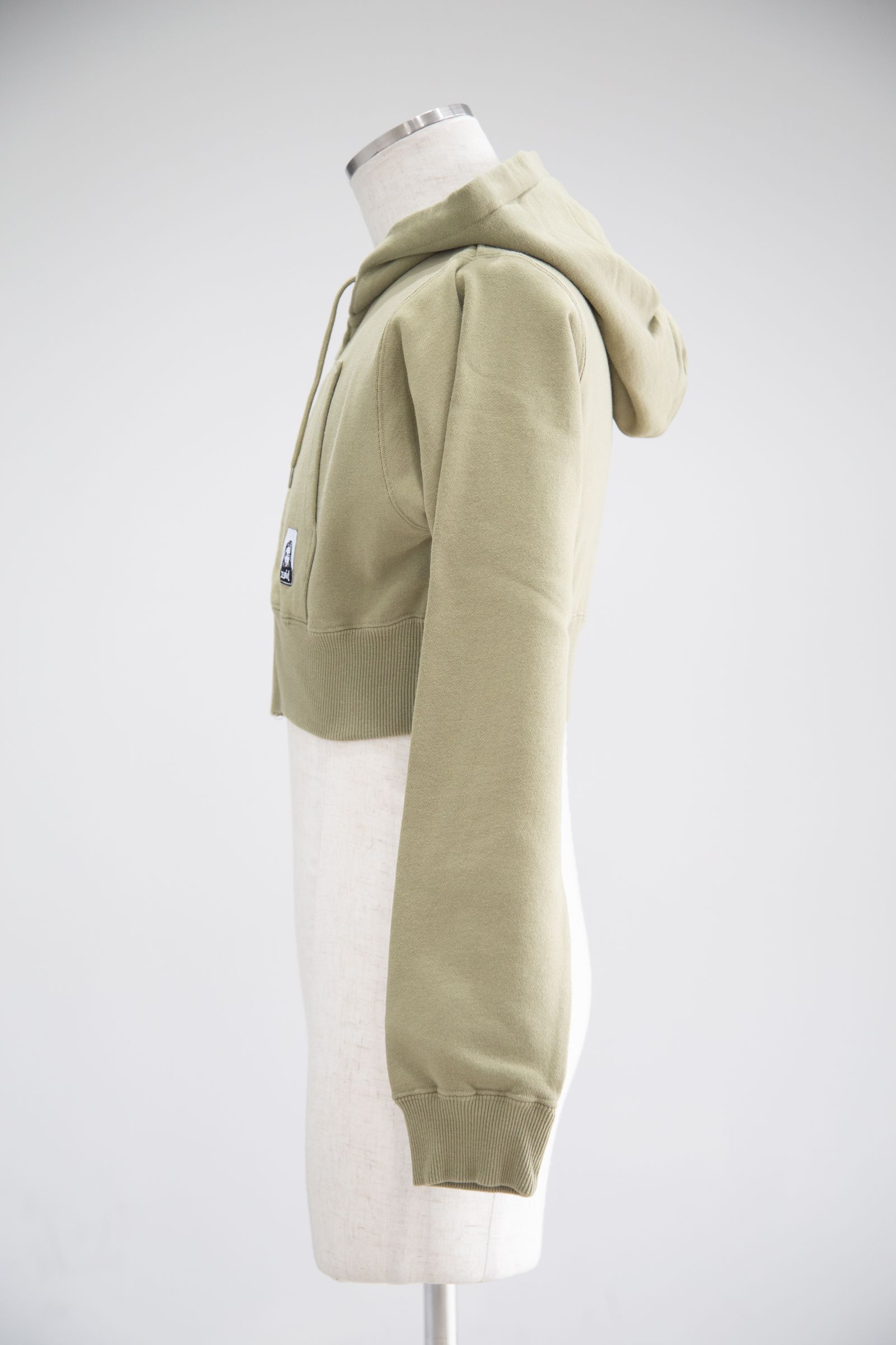FACE COMPACT ZIP UP HOODIE / オリーブ