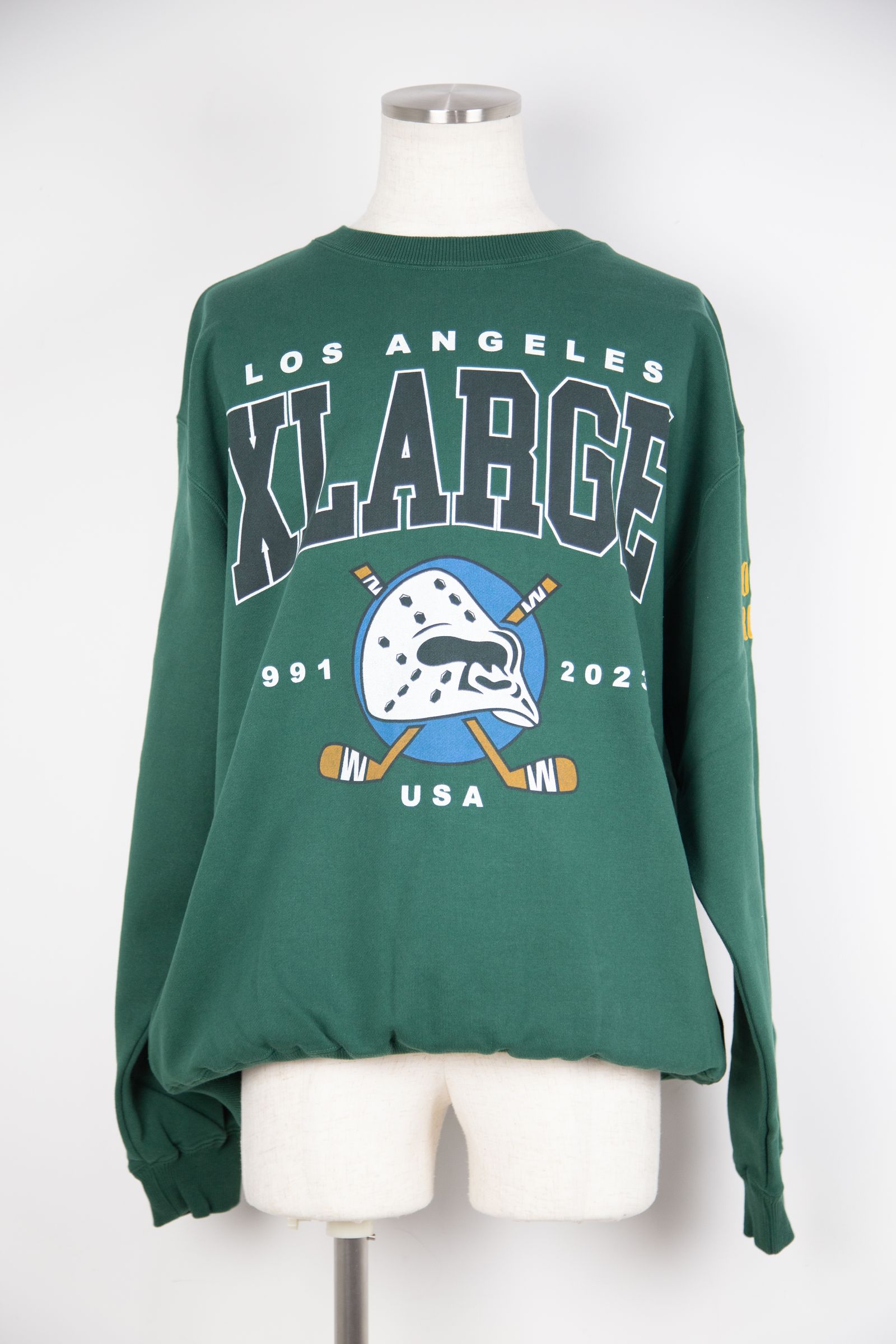 XLARGE - HOCKEY CREWNECK SWEAT / グリーン | Tempt