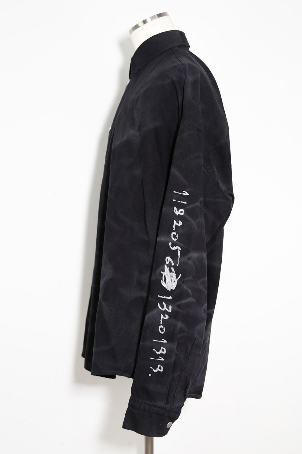 ヴィンテージ染めオーバーサイズシャツ / Vintage Dyed Cocoon Shirts / ブラック
