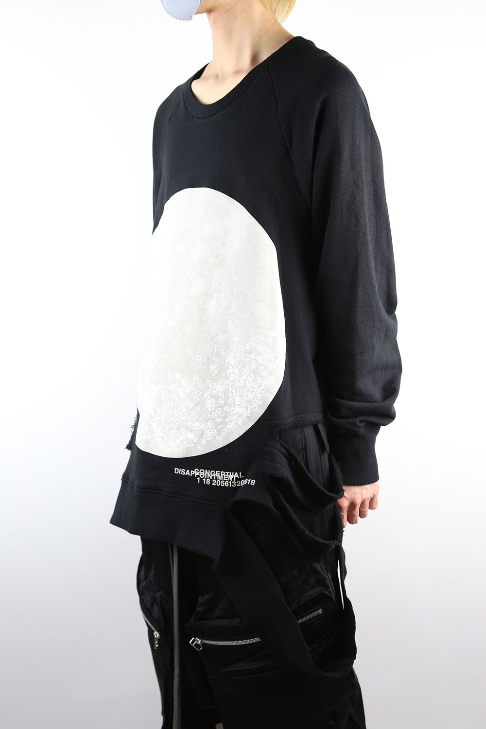 ラグランオーバーサイズトップ / RAGLAN OVER SIZE TOP / ブラック