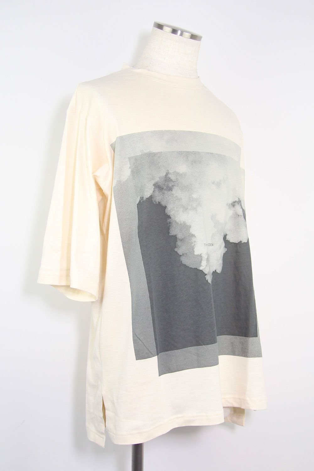 T-SHIRT 123-102 / リラックスフィットクルーネックTee / クリーム