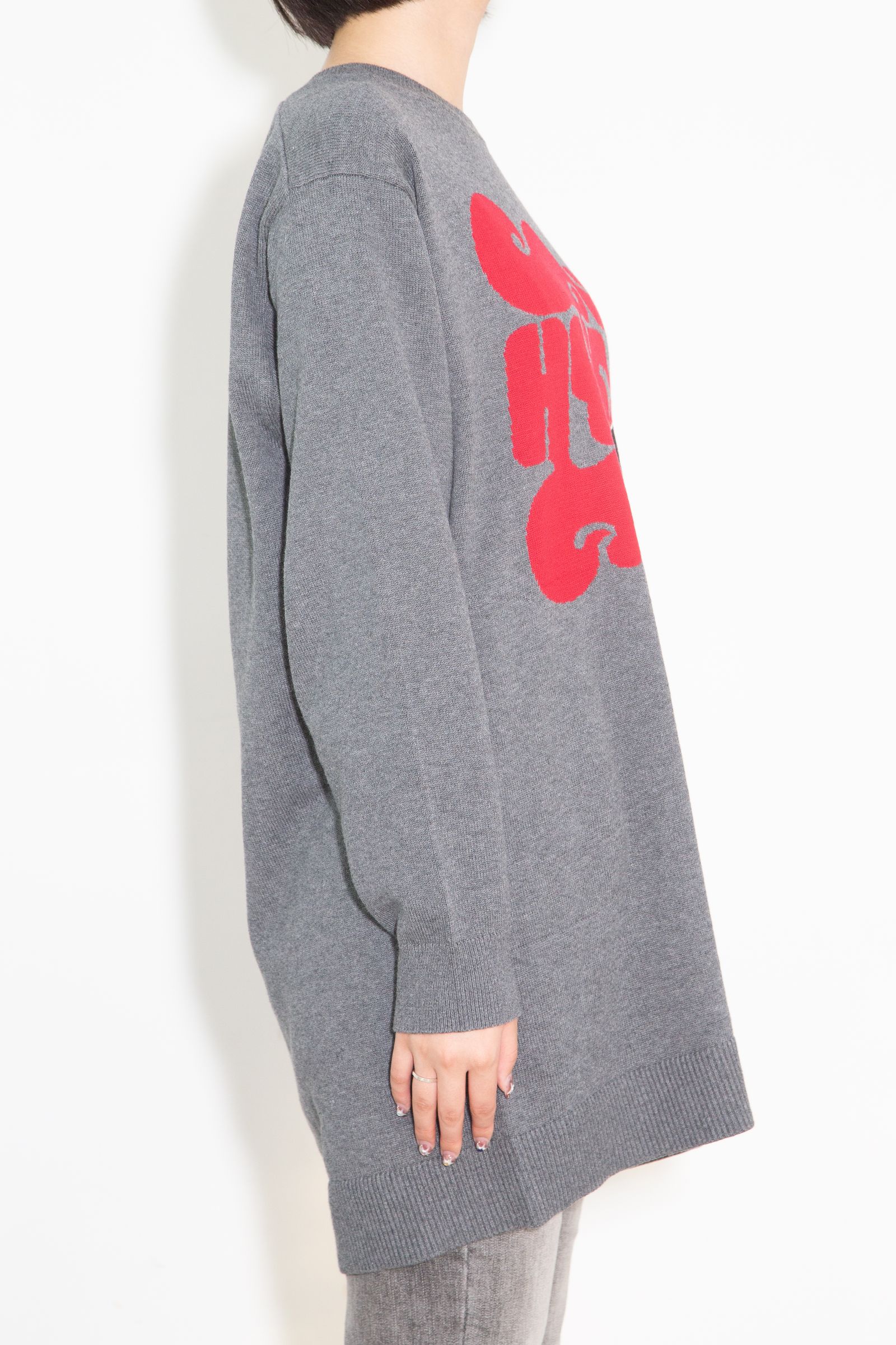 FLAME WOMAN編込 ワンピース / トップグレー