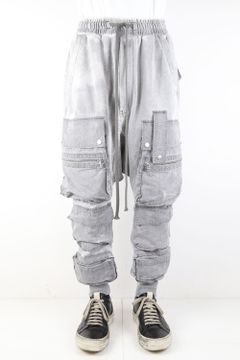 ダストダイミリタリーサルエルロングパンツ / DUSTDYED MILITARY SAROUEL LONG PANTS / グレー